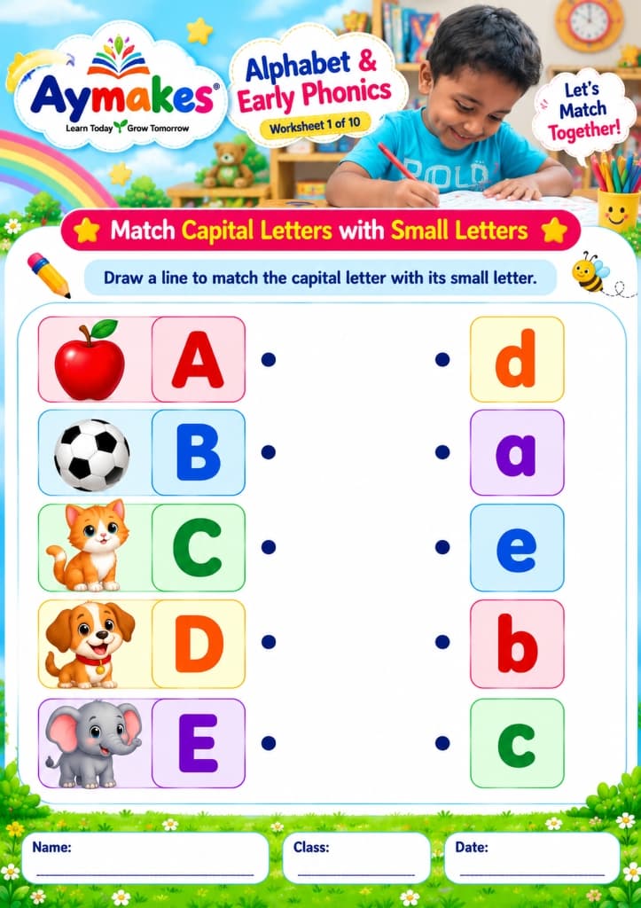50 Kids Activity Worksheets Pack Printable PDF - Aymakes Publications