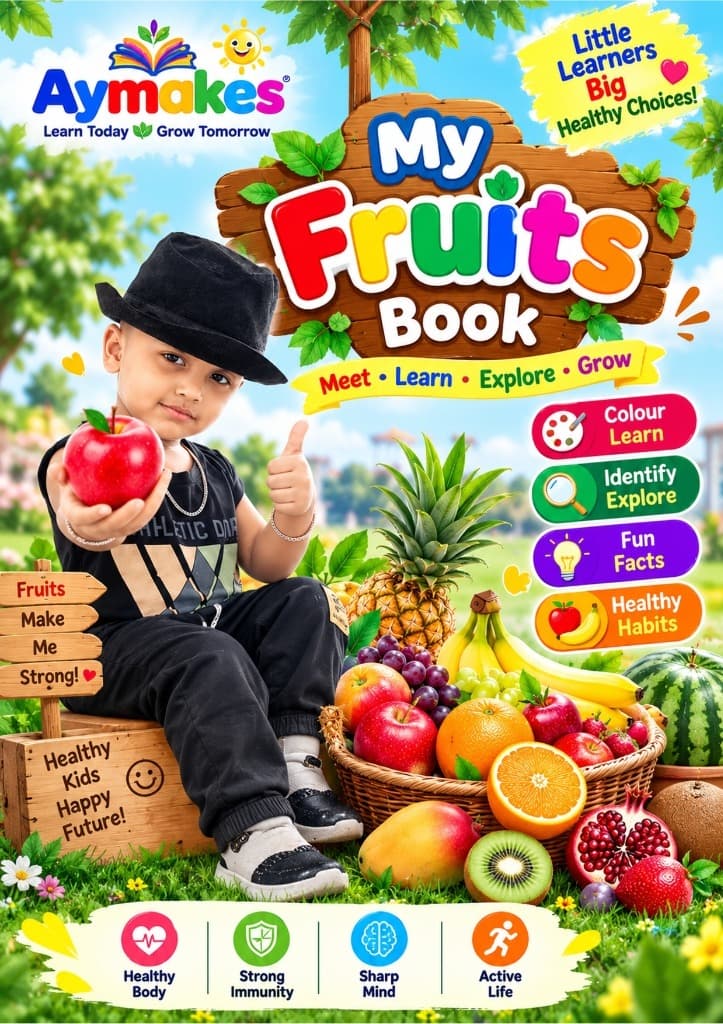 My Fruits Book Early Learning & Healthy Habits - Aymakes Publications