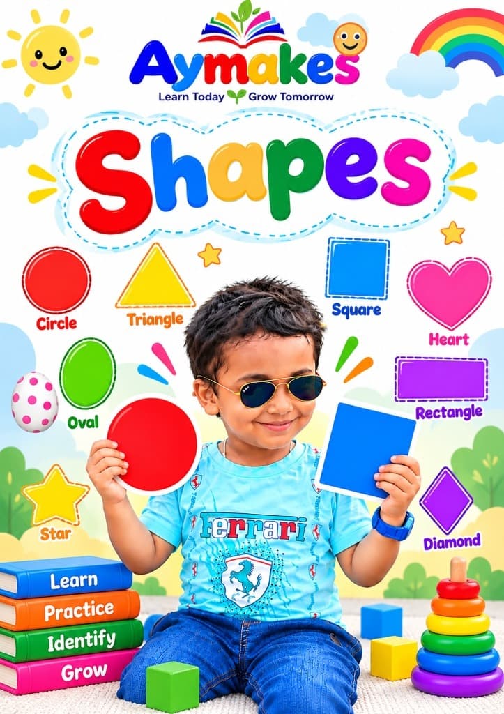 Shapes Early Learning Workbook - Aymakes Publications